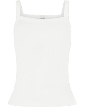 Flore Flore May Organic Cotton-Jersey Tank - White
