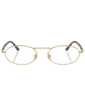 Persol Geometric Frame Plain Mirror - Natural