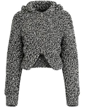 Nanushka Sonnet Knitted Hooded Jacket - Black