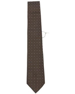 Canali Pointed Tie - White