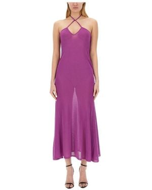 Tom Ford Slim Fit Mini T-Shirt Dress - Purple