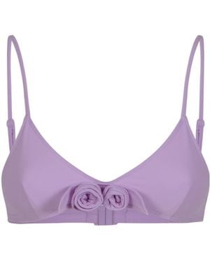 Coperni Flower Bikini Top - Purple