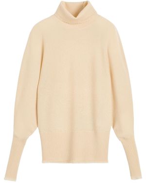 By Malene Birger Turtleneck Wool Jumper - Natural