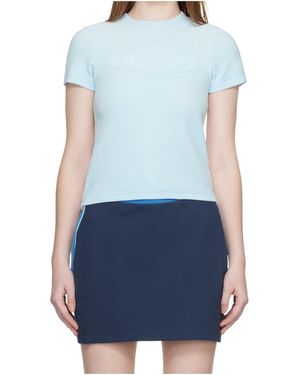 CASABLANCA Logo Short-Sleeved T-Shirt - Blue