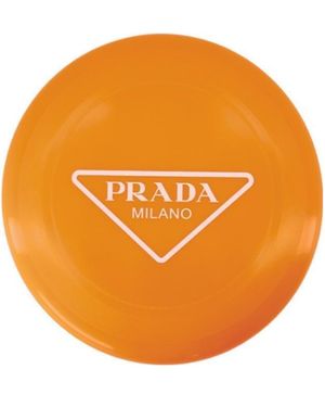 Prada Logo Printed Frisbee - Orange