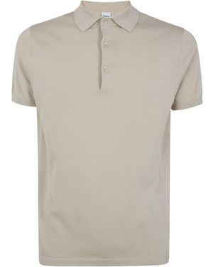 Aspesi Short-Sleeve Buttoned Polo Shirt - Grey
