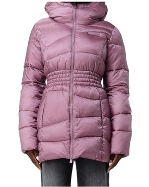 EA7 Long-Sleeved Cotton-Padded Jacket - Purple