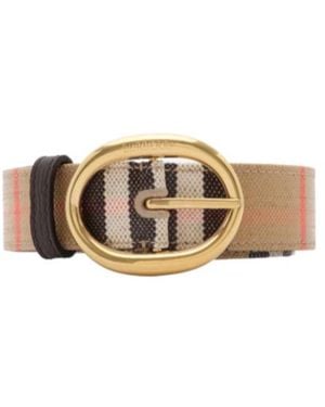 Burberry Reversible Check Bloomsbury Belt - Multicolour