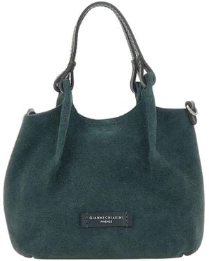 Gianni Chiarini Dua Suede Tote Bag - Green