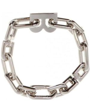 Balenciaga Bracciale B Chain Sottile - Metallic