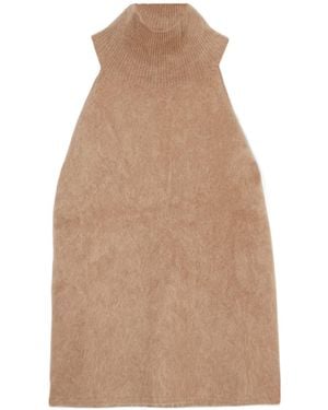 Lisa Yang Leya Cashmere Turtleneck Top - Brown