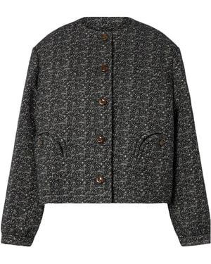 Blazé Milano Antalya Gliss Tweed Jacket - Black