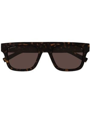 Gucci Eyewear Square Frame Sunglasses - Black