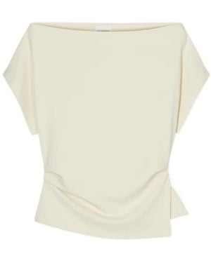 Closed Off Shoulder Top - White