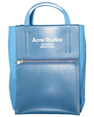 Acne Studios Small Papery Baker Tote Bag - Blue