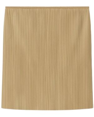 Nanushka Ymke Pleated Miniskirt - Natural