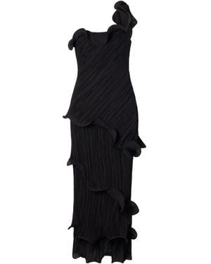 Cult Gaia Payton Cloqué Gown - Black