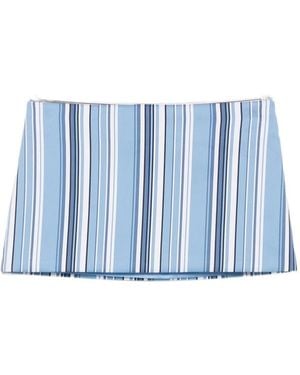 Frankie Shop Striped Midi Skirt - Blue