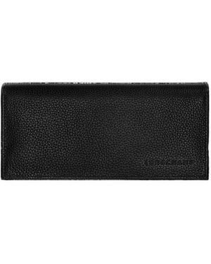 Longchamp Le Foulonné Long Continental Wallet - Black