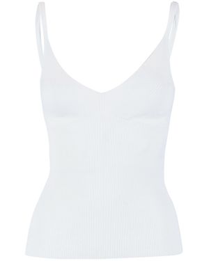P.A.R.O.S.H. Ribbed Top - White