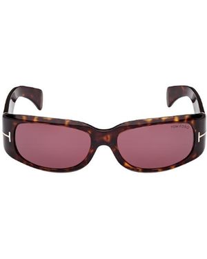 Tom Ford Eyewear Rectangular Frame Sunglasses - Pink