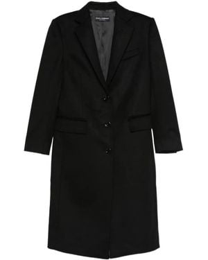 Dolce & Gabbana Single-Breasted Coat - Black