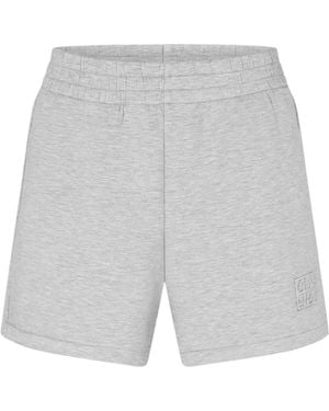 Anine Bing Elastic Waist Shorts - Gray