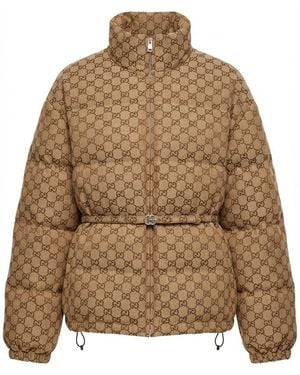 Gucci Gg Bomber Jacket - Brown