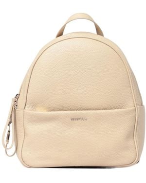 Coccinelle Grained-Leather Backpack - Natural