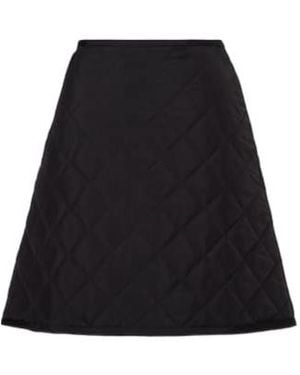 Jil Sander Quilted Miniskirt - Black