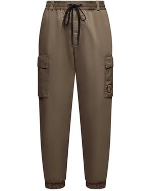 Moncler Grenoble Drawstring Tapered Trousers - Green