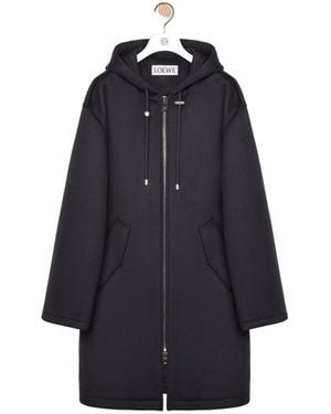 Loewe Hooded Coat - Blue