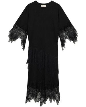 Blumarine Round-Neck Dress - Black