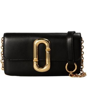 Marc Jacobs Rectangular Leather Crossbody Bag - Black