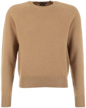 Tom Ford Raglan-Sleeve Cashmere Jumper - Natural