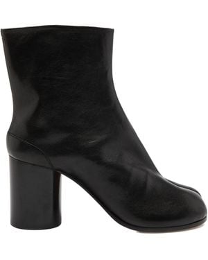 Maison Margiela Leather Ankle Boots - Black
