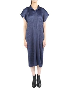 Pleats Please Issey Miyake August Dress - Blue