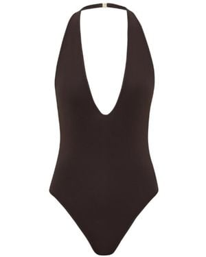 Zimmermann Luna Halter Bodysuit - Black