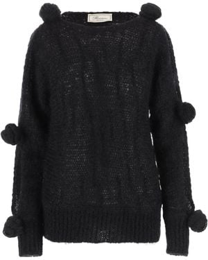 Blumarine 3D Rose Jumper - Black
