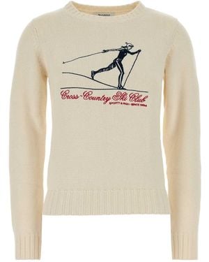 Sporty & Rich Long-Sleeved Pullover - White
