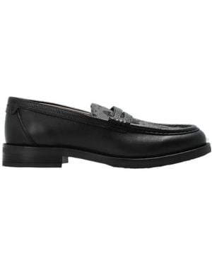 AllSaints Bloom Speckled Panel Loafers - Black
