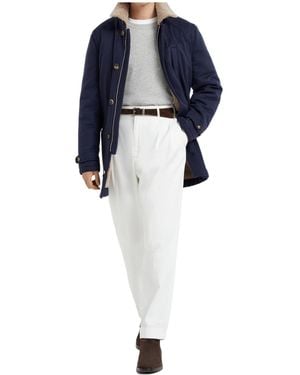 Brunello Cucinelli Long-Sleeved Coat - Blue