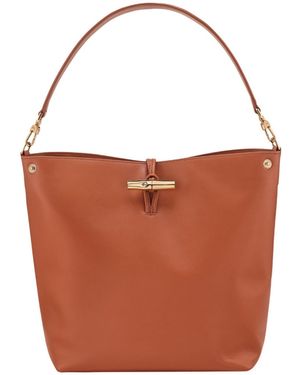 Longchamp The Roseau Medium Hobo Bag - Brown