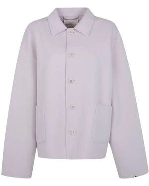 Extreme Cashmere Single-Breasted Felted Jacket - Purple