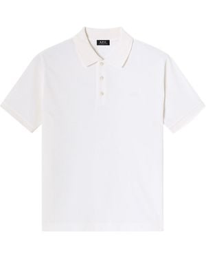 A.P.C. Short-Sleeved Polo Shirt - White