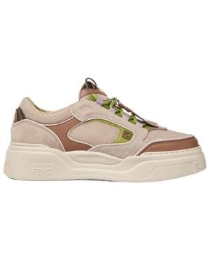Fendi Force Trainers - Natural