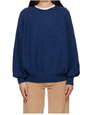 Baserange Long-Sleeve Crew-Neck Jumper - Blue