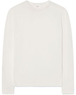 Co. Crewneck Long Sleeve - White