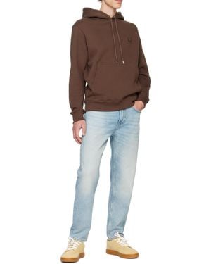 Maison Kitsuné Long-Sleeved Hoodie - Blue