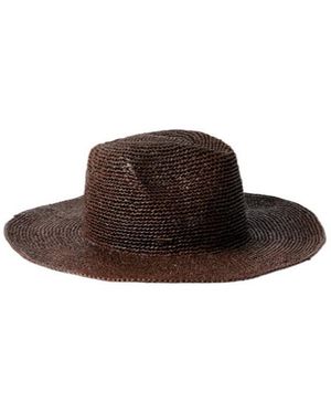 Eugenia Kim Hand-Woven Wide-Brimmed Hat - Brown